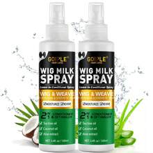 Goiple Hydrating & Reviving Wig Milk Spray – 2 - In - 1 Leave - In Conditioner & Detangler, Moisturize Revive Wig & Weave Spray With Tea Tree Oil,Coconut Oil,Aloe Extract – Human & Synthetic Hair Wigs,Daily Wig Care, Frizz - Free,Smooth & Shiny Finish,Women - 200ml - 查看 1