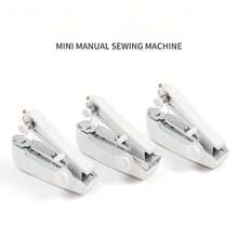 1pc Mini Manual Portable Sewing Machine, Multi-Function Handheld Sewing Machine, Suitable For Home And Travel Use, Student Hand Sewing Machine, Small Sewing Machine, Lightweight Sewing Tool - Mini Sewing Machine - View 6