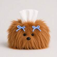 Cute Puppy Shaped Tissue Box, Girls' Tissue Box, Home Desktop Tissue Holder, Living Room Desktop Decor - Multicolor - View 9