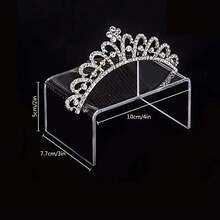 10pcs Transparent Acrylic Display Stand Jewelry Display Stand Doll Storage Rack Store Marketing For Figurines Display Shelf - 1 - View 5