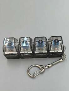 Stress Relief Keyboard Keycap Decor - Mechanical Keyboard Pendant - Valentine's Day Gift And Fashion Accessory, Single Row Keyboard Key - Multicolor - View 12