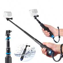 Palo Selfie Stick 91cm Sumergible Para Gopro Y Cámaras Azul - Negro - Ver 11
