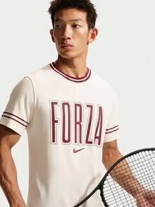 Nike Men's AS JS M NKCT DF TEE USO JANNIK Short Sleeve Knit Collarless T-Shirt TIM6124-110 - Beige - View 3