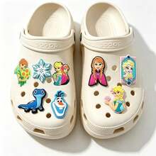 Anna Shoe Charms PVC Anime Frozen Princess & Olaf Decoration Shoe Charms Wholesale - Multicolor - View 2