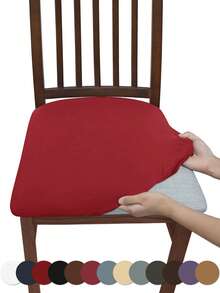 1PC High Elasticity Milk Silk Stool Cover, Simple Solid Color Anti-Dirt Washable Protective Cover, Suitable For Restaurant, Hotel, Home Dust-Proof Stool Cover, Back To School, School Supplies, Dorm Decor, College Decor, - Milk Silk Stool Cover - View 11