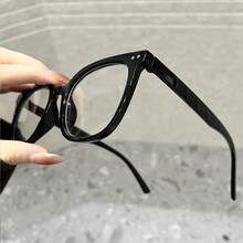 Square Black And Leopard Print Full Frame Glasses, Suitable For Daily Life, Office, Music Festival, Date And All Face Shapes - Multicolor - View 3