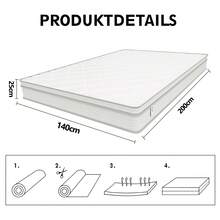 Box Springs - White - 140cm Double Bed - View 5