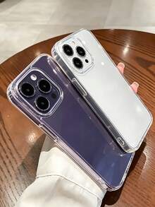 手機殼 4入裝 奢華透明手機保護殼，相容 Apple 18/18 Pro/18 Pro Max、17 Pro Max/17 Air/16 Pro Max/15 Pro/17E/17/16/15/14/13/12/11/16E/Plus/Mini/X/Xr/Xs Max/7/8/SE2/SE3，防震高透背蓋手機保護殼 - 4件裝 - 查看 6