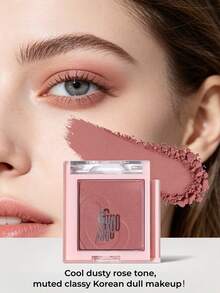 GUOXIAONIU Matte Solid Color Eyeshadow, Easy To Apply, Waterproof And Sweat-Resistant Long-Lasting, Portable Suitable For Beginners Daily Makeup Eyeshadow - #Dusty Rose - View 2