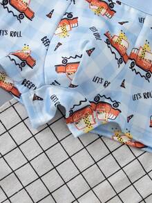 4pcs/Pack Young Boy Kids Comfortable Soft Cartoon Print Boxer Briefs - Multicolor - View 6