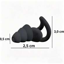 Premium Professional Noise-Canceling Sleep Earplugs, Reusable, Ultra-Soft Silicone Noise-Canceling Earplugs, Unisex, Suitable For Study, Travel, Swimming, Ergonomic Rhino Horn Design, Comfortable Side-Sleeping High-Fidelity Earplugs - Two-piece set - View 8
