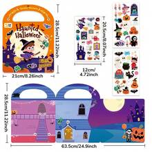 54pcs Cute Halloween Stickers, Suitable For Kids, Spooky Cartoon Ghosts, Pumpkins, Monsters, DIY Decorative Stickers, Applicable For Scrapbooks, Laptops, Party Gifts And Toys - Multicolor - View 11