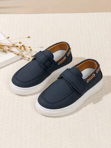 1 Pair Kids Spring/Autumn Outdoor Flat Comfortable Skate Shoes, Fashionable Versatile Casual Sports Shoes - Blue - View 9