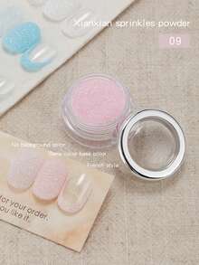 Baoshiman Glitter Fino Sonhador, Pó Decorativo de Glitter Multicolorido Ultra Brilhante, Acessórios Portáteis para Arte de Unhas, Múltiplas Cores Disponíveis, Adequado para Arte de Unhas DIY - Multicolorido - Visão 12