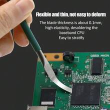 5/8PCS IC Chip Repair Thin Blade PCB Motherboard Repair Knife CPU Remover BGA Maintenance Knife Remove Glue PC Cell Repair - A - View 2