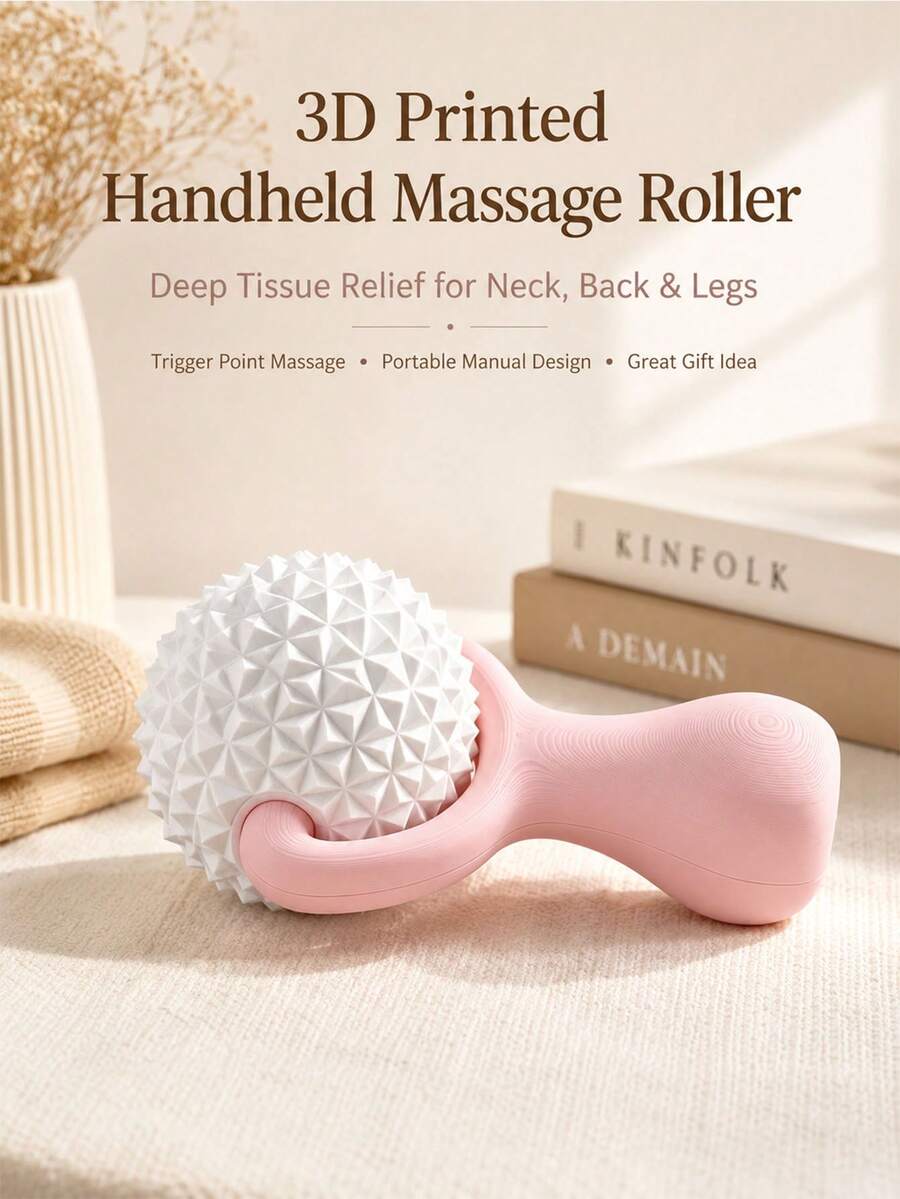 1/2 buah Bola Pijat Genggam Cetak 3D, Alat Pijat Otot Jaringan Dalam, Alat Pelepas Fascia dan Titik Pemicu, Cocok untuk Leher, Punggung, dan Kaki, Hadiah Pijat Tubuh Manual Portabel - Model reguler - View 1