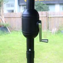 Outdoor Parasol, Stand And Base - Dark Green - View 4