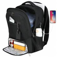 17.3 Inch Laptop Lunch Backpack With USB Charging Port, Waterproof Travel Backpack, Unisex, Carry-On, Insulated Cooler Bag, Student School Bag, Portable Laptop Backpack - 1pc - View 9