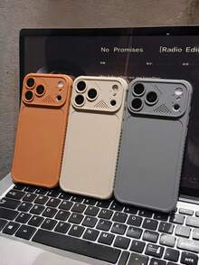 CteGlodrix Casing Ponsel TPU Lembut Ultra Tipis, Kompatibel dengan iPhone 17 16 15 14 13 12 11 Pro Max Plus, Perlindungan Penuh Lensa Sentuh Ramah Kulit, Tahan Guncangan dan Anti Jatuh, Casing Pelindung Ponsel dengan Sentuhan Silikon - Jeruk - View 4