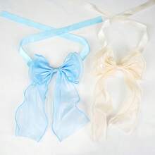 1/4 Pack French Style Bow Curtain Tiebacks, Sheer Satin Ribbon Curtain Tiebacks, Multi-Color No-Drill Curtain Tiebacks, Suitable For Semi-Sheer And Regular Curtains, For Bedroom, Living Room, Romantic Home Decor - Multicolor - View 10