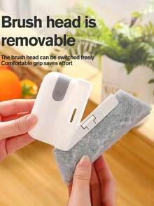 1 Set Multi-Function Door & Window Track Cleaning Brush, Includes Handheld Gap Brush, Groove Cleaning Brush And Window Slot Cleaning Brush, Easily Clean Window Slots, Gaps, Dust And Hard-To-Reach Corners, Dust-Free Cleaning - A - View 3