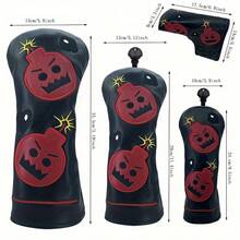 1pc- Driver Fairway Hybrid Golf Headcover - Devil Bomb Golf Club Cover Head Cover Protective Cover Chicken Leg Stick Cover Pusher Cover, Durable Design For All Club Types, Essential Accessory For Golf Enthusiasts - Multicolor - View 7
