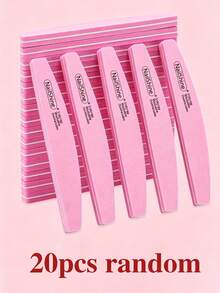 1/2/5/10/20pcs Professional Double-Sided Colorful Sponge Nail File, Crescent-Shaped Shaped Sponge Buffer Strip For Polishing, Buffing And Shaping Nails, Dual-Use For Thick And Thin Nails, Pedicure And Manicure Tool - Multicolor - View 19