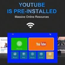 便攜式智慧投影機 - 原生 1080P 全高清,Android 系統驅動,具備自動對焦與自動梯形校正功能,支援 Wifi 無線連接,適用於家庭劇院投影、觀影、遊戲與學習 - 黑紅色 - 查看 4