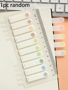 1/2pcs Morandi Color Semi-Transparent Index Tabs, Low Saturation Gentle Color Palette, Simple And Fresh Style, Strong Adhesion And Anti-Curling, High Transparency, Does Not Obscure Text, Quickly Mark Books, Notebooks, Document Key Content, Easy To Categorize And Find, Lightweight And Compact, Smooth Writing, Suitable For Student Learning, Office Document Organization, High Aesthetic, Practical Page Marker Stationery, Back To School Season Recommended, Christmas Gift, Halloween Gift, Thanksgiving Gift - one-size - View 13