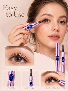 New Electric Eyelash Curler With Heating Clip And Battery Display, Long-Lasting Styling, Rechargeable, Portable Electric Heated Eyelash Curler, Electric Eyelash Curler - Multicolor - View 8