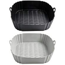 Reusable Silicone Air Fryer Liner, Silicone Air Fryer Baking Tray, Air Fryer Accessories, Kitchen Supplies, Disposable Parchment Paper Alternative - Multicolor - View 16