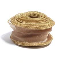 5 Yards/Pack Gold Edge Wavy Fish Tail Mesh Ribbon, Multiple Colors Available - 4.5cm Wide, Perfect For Gift Wrapping, Wedding Decor, Crafts, Bow Making And Floral Arrangements, Multi-Functional Ribbon | Floral Ribbon, Craft Ribbon, Hair Bow Material - Multicolor - View 10