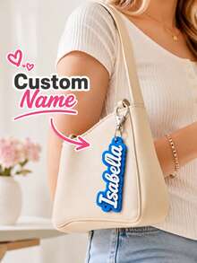 Personalized Name Keychain, Custom Acrylic Key Ring, 3D Letter Keychain, Personalized Bag Charm, Custom Gift, Cute Key Holder Accessory, Birthday Gift - Multicolor - View 8