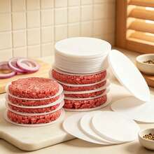 1000pcs Hamburger Patty Paper, Oil-Absorbent Paper For Baking And Grilling, Non-Stick Paper, Suitable For Separating Hamburger Patties, Cookies, Pies, Mousse 100/500/1000pcs - Multicolor - View 6