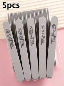 5/10/20/50pcs Oval Long Nail File Set, 0.47 Inch Thick, Suitable For Gel Nails, Washable Sponge, Double-Sided 100/180 Grit Polishing - Multicolor - View 12