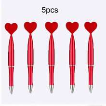 1/5 Bolígrafos para la temporada de vuelta al colegio - Bolígrafos con punta de bola en forma de corazón, adecuados para oficina, escuela, Navidad, Día de San Valentín y suministros para fiestas de boda, proyectos. Uso escolar. - A - Ver 9