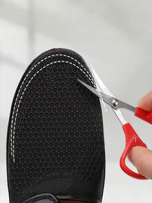 QKC 1 Pair Full Length Comfortable Insoles With Honeycomb Heel Cushioning, U-Shaped Heel Cup And Contoured Design - Black - View 7