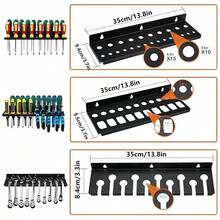 Screwdriver Organizer Tool Rack Holder Wall Mounted Screwdriver Holder Rack - Black - View 5