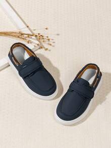 1 Pair Kids Spring/Autumn Outdoor Flat Comfortable Skate Shoes, Fashionable Versatile Casual Sports Shoes - Blue - View 5