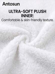 Antosun 1Pc 2 In 1 Zipper USB Foot Warmer With Skin Friendly Velvet Plush Lining Constant Temperature Heating Pad, Foldable Washable Enclosed Foot Heating Cushion For Bedroom Sofa Bed Winter Household Warm Supplies - A - View 5