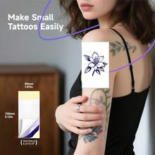 ORICO Mini Tattoo Printer, Temporary Tattoo Transfer Machine, Includes 10-80 Sheets Of Tattoo Transfer Paper (1.97*5.12inch), High-Definition Transfer, Fast Speed And Great Effect, Suitable For Music Festivals, Halloween, Parties And Any Other Occasions. - Multicolor - View 13
