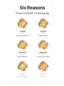 硬殼攜行收納包，相容 Osmo Pocket 4 / Pocket 3 手持雲台相機，防震耐壓防水便攜旅行收納袋，適用相機與全套配件，戶外拍攝保護殼 - 查看 4