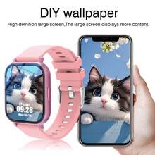 Smart Watch - High-Definition Display, Wireless Calling, Customizable Wallpaper. Fitness, Reminders, Music Control. - Multicolor - View 2