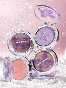 ROCK SWEET Eyeshadow Warna Solid Serbaguna, Tahan Lama dan Membentuk Lapisan, Hasil Warna Alami, dan Berkilau - 01# Americano - View 7