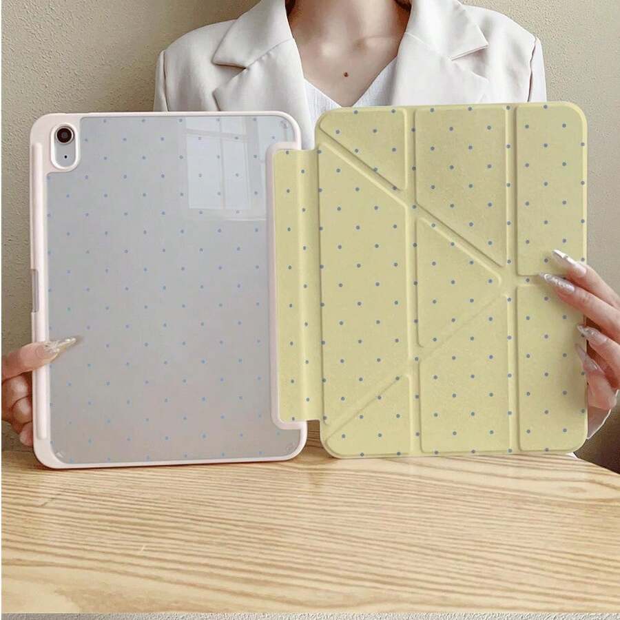 1件波點平板電腦保護殼,相容 iPad Pro 11/第10代 10.9吋 2022 智慧保護殼/Air 13(M3 2025)/Air 11(M3 2025)/Air 11(M3 2025)/11(A16 2025)/相容 Galaxy Tab S10+/S9/A9,相容 Galaxy A9/S9/S7/S18+,相容 Matepad - 彩色 - 查看 1