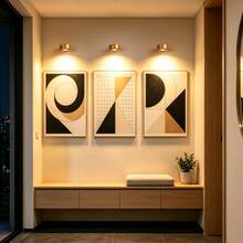 LED Wall Light Battery Powered Wireless LED Picture Light Living Room Furniture Night Light Magnetic Wireless Wall Light & Spotlight Display Light Dimmable Remote Control 3 Lighting Modes Suitable For Photo Frame Artwork And Portrait Lighting Display - Multicolor - View 8