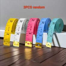 1/5pcs Soft Tape Measure 60 Inch Dual Scale Fabric Sewing Measuring Tape For Body Measurement, Weight Loss, Fabric, Knitting, Crafts (White, Rose Red, Yellow, Blue, Green) School Kitchen Back To School Gift Organization Learning Supplies - Multicolor - View 13