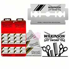 Kit 60 Lâminas De Barbear Gilete Wilkinson Original Cartela Completa Barbearia - 1 cartela (60 unidades) - Visão 2