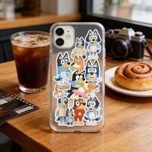 51pcs Bluey Cartoon Stickers, Animation Merchandise, Waterproof Notebook Decoration, Creative Stickers, Perfect Holiday Gift For Fans And Friends - Multicolor - View 2