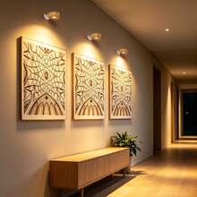 1/2pcs LED Wall Mounted Art Light, Battery Powered Wall Picture Light, Smart Magnetic Wireless Wall Lamp, Home Decor Wall Spotlight, Touch Dimmable, 3 Lighting Modes, Suitable For Framed Artwork And Portrait Lighting Display - Multicolor - View 7